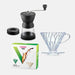 Hario V60 and Skerton N Coffee Grinder Starter Kit (Clear)