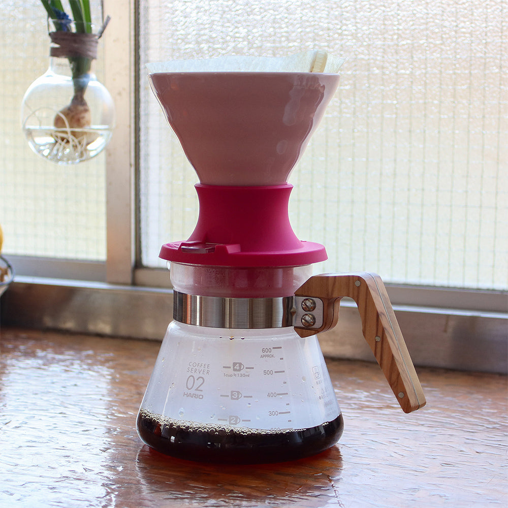 Hario Switch V60 Ceramic Immersion Dripper - Berry Pink (Size 02)