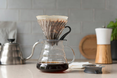 Hario V60 Glass Coffee Dripper Size 03 (Black)