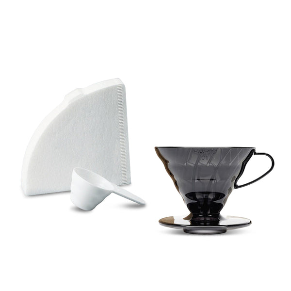 Hario V60 dripper - glass black - size 02